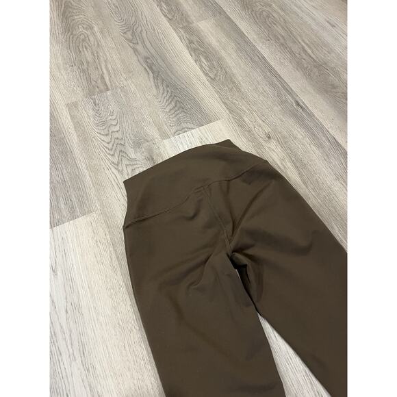 Alo Yoga Womens Leggings Espresso XS Bootcut Airbrush High Waisted Athleisure - Picture 5 of 11